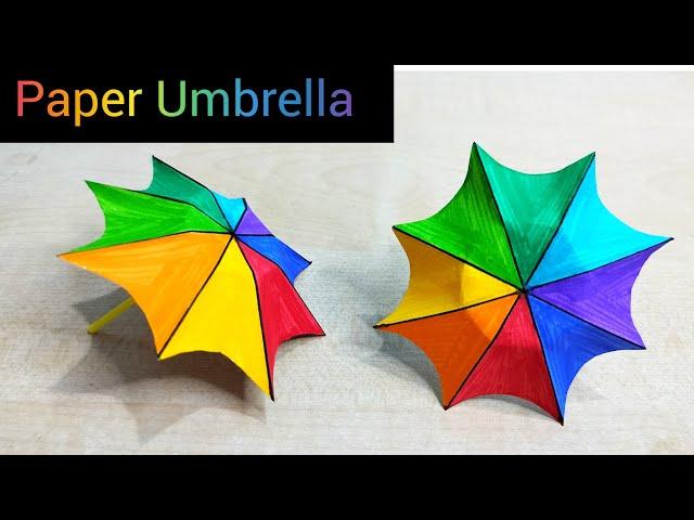 Paper Umbrella Making/Paper Umbrella Craft/Paper Umbrella for Kids/How to make paper umbrella