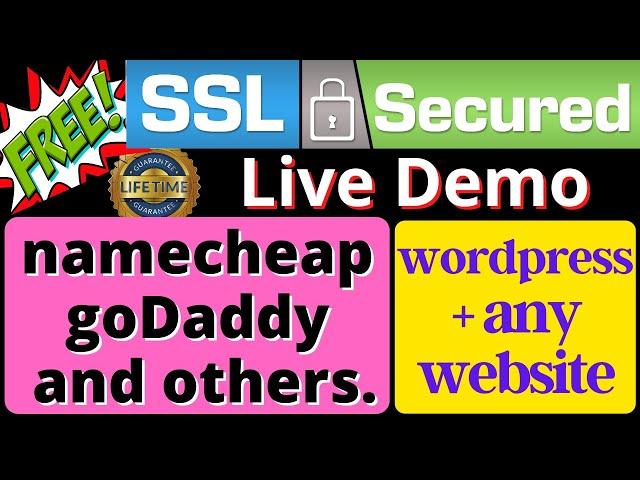 Free SSL Certificate - GoDaddy, Namecheap | Add SSL on WordPress Website | Free SSL/TLS Secure HTTPS