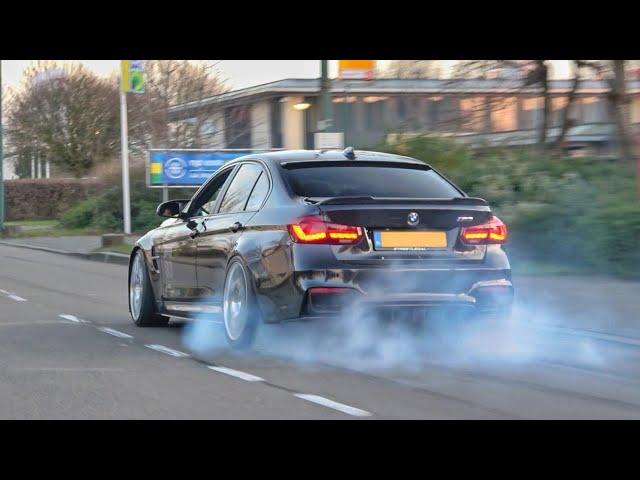 BMW M's Accelerating - HUGE BURNOUTS! 800HP M3 F80, WideBody M4, 750HP M140i, LOUD M3 E90 And More!