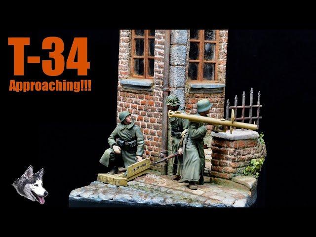 Scratch-Built WWII Building Comes Alive with Modified Figures!