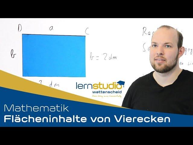 Flächeninhalte von Vierecken - Mathematik Nachhilfe