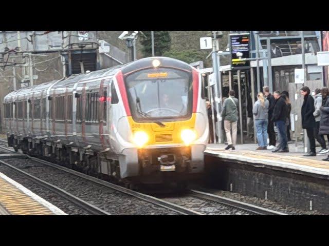 Greater Anglia and London Overground Trains at Cheshunt on December 13th 2024