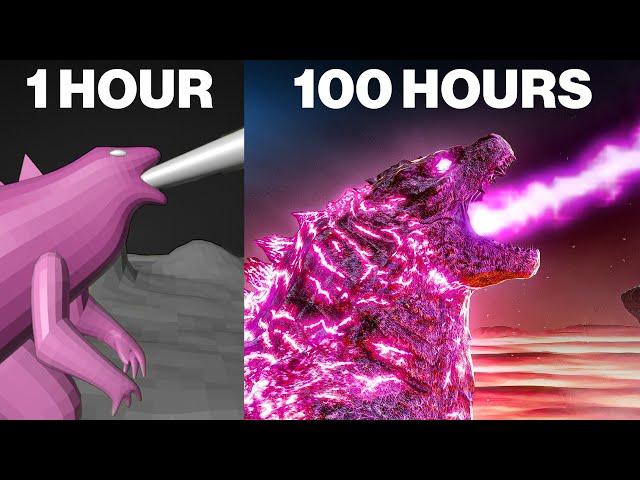 I Made a Godzilla Animation in 1 vs 100 Hours