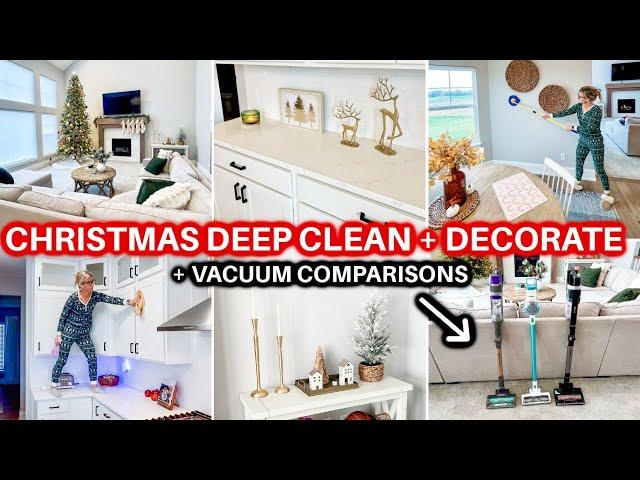 2024 CHRISTMAS CLEAN & DECORATE WITH ME | COZY CHRISTMAS | CHRISTMAS DECOR DEEP CLEANING MOTIVATION