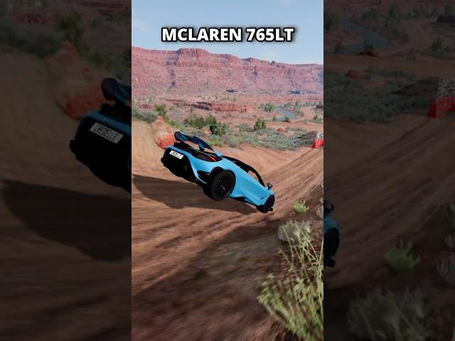 Testing Different Mclaren Jump And Go to Trailer || #beamngdrive #beamng #shorts #short