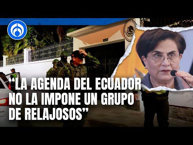 Canciller de Ecuador justifica ataque a la Embajada de México: “Fue ante un riesgo real de fuga"