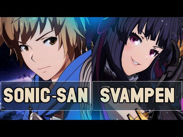 GBVS: Sonic-san (Gran) Vs Svampen (Yuel) | High Level Gameplay.