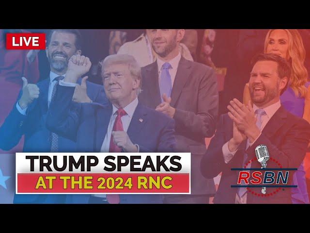  WATCH LIVE REPLAY: Pres. Trump Speaks at Republican National Convention in Milwaukee (7-18-24)