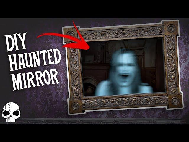 Spooky Haunted Two-Way Mirror  DIY Halloween Props