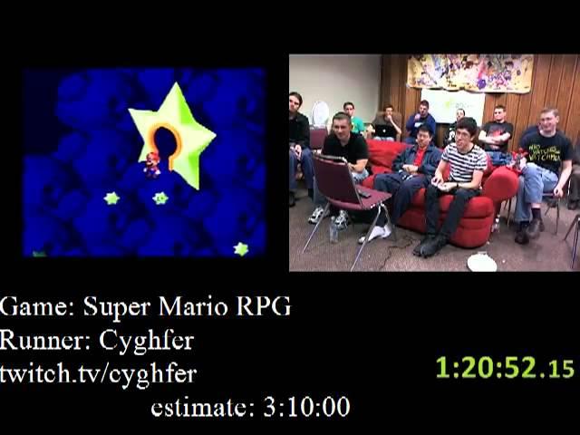 Super Mario RPG - SPEED RUN (3:00:21) by Cyghfer - AGDQ 2012