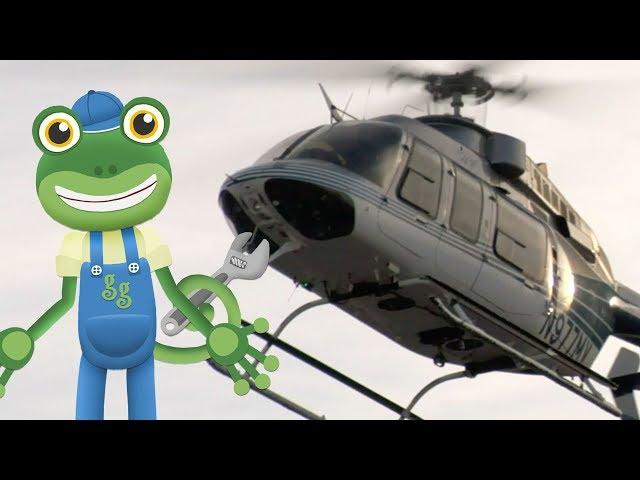 Gecko and the Helicopter | Gecko's Real Vehicles | Learning For Kids | Construction Vehicles