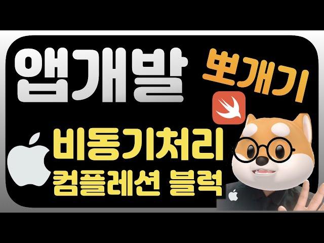 취준생을 위한 아이폰 앱개발시작하기 / 초보개발자 / 컴플레션 블럭 / 비동기처리 / swift