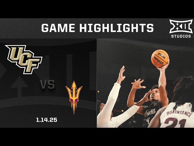 UCF vs Arizona State Game Highlights | 2024-25 Big 12 Men's Basketball