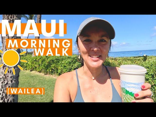 Morning Oceanside walk in Wailea (2024) | MAUI