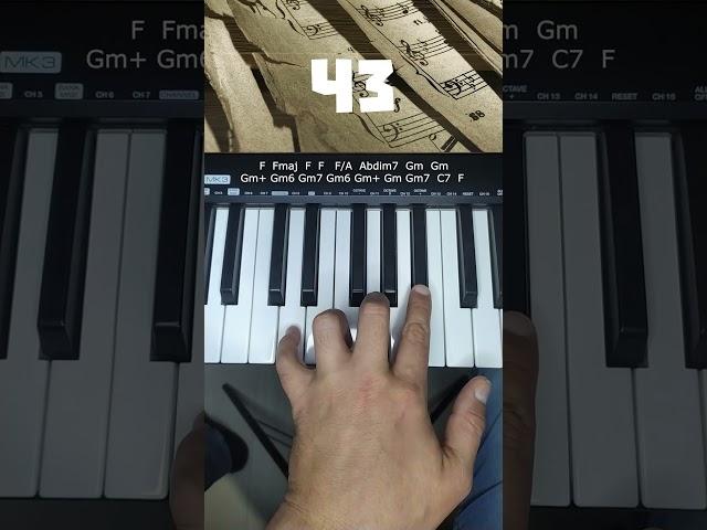 Часть 3. Frank Sinatra - Strangers in the Night Пианино для новичков  #piano #pianotutorial