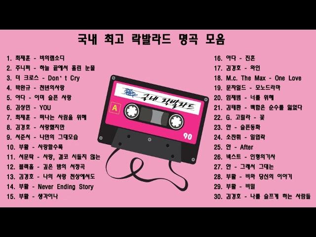 [play list] 고음에 미치게 만드는 국내 락발라드 명곡 베스트 히트곡 모음 