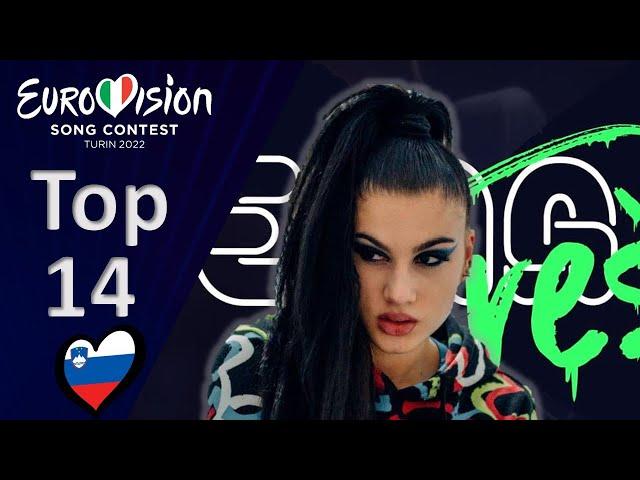 EMA 2022 – National Selection -My Top 14 – Slovenia - Eurovision 2022 - Evrovizijska Melodija