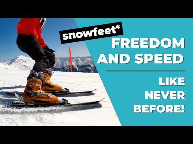 Snowfeet* Short Skis | Snowblades Skiboards 120 cm