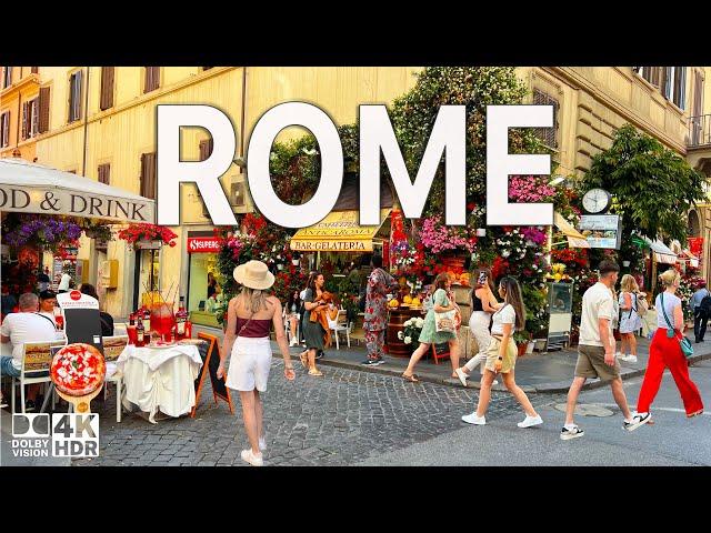 Rome, Italy 4K Walking Tour | Stunning Summer 2024 in HDR