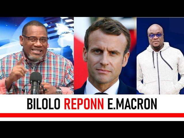 Pou Bilolo se Gerald Gilles ki fe kanpe boukante lapawol, li reponn pè Petithomme ak tout E.Macron