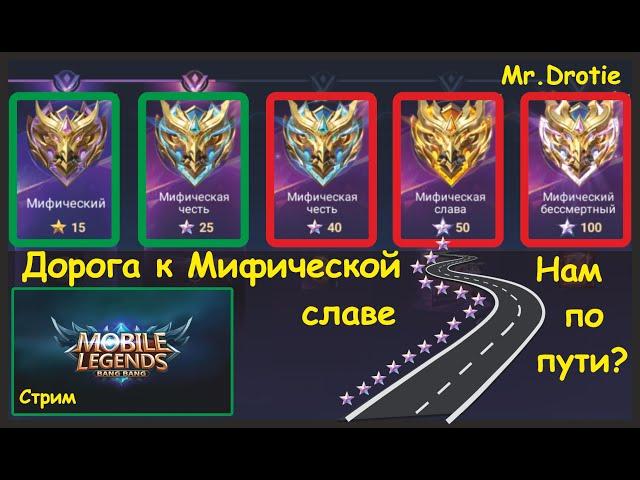 Mobile Legends(MLBB) Играем на Ханаби! Путь Новичка! Цель на этот сезон - Мифик 50 звезд! сейчас-36