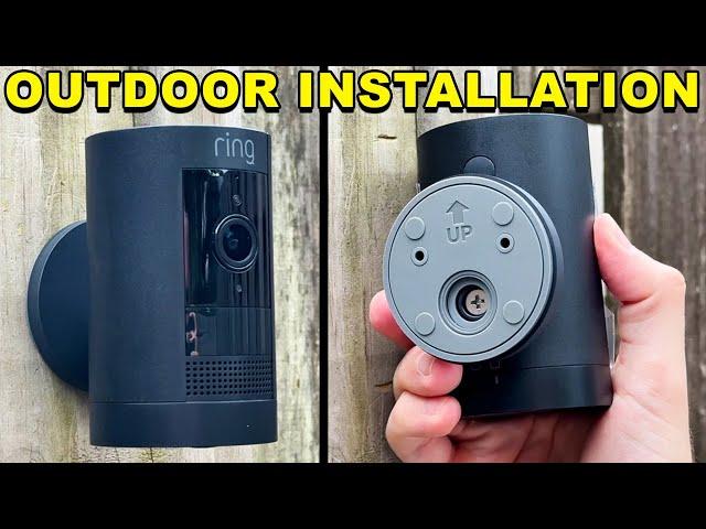 How To Mount Ring Stick Up Cam - Outdoor Installation