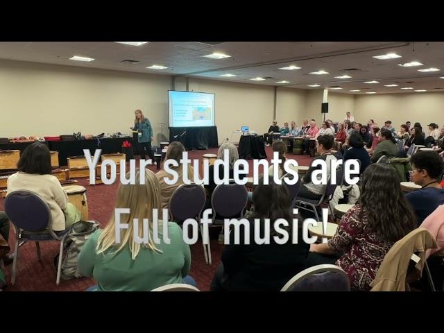 Music IMPROV 101 ~ You are full of music & your students are full of music!  2023 AOSA conference