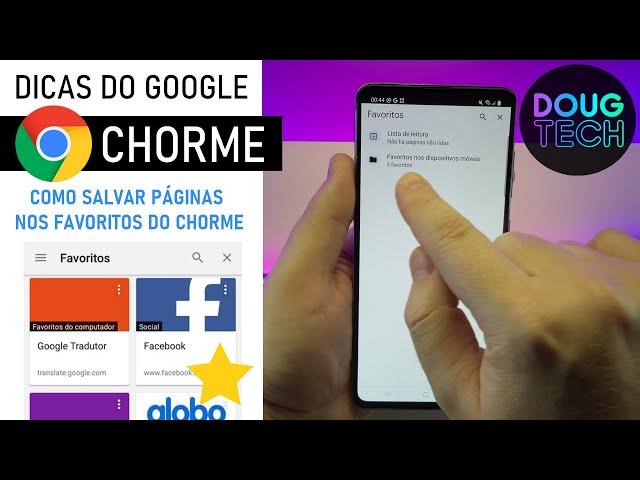 Chrome: Como Salvar SITES nos FAVORITOS (Android)