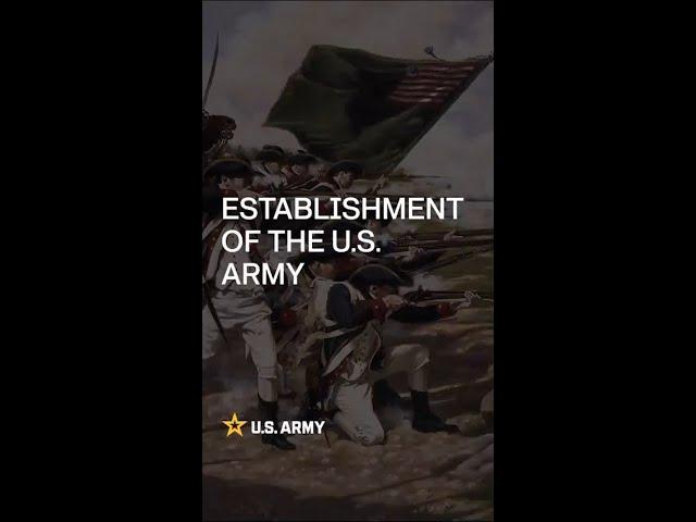 Establishment of the U.S. Army