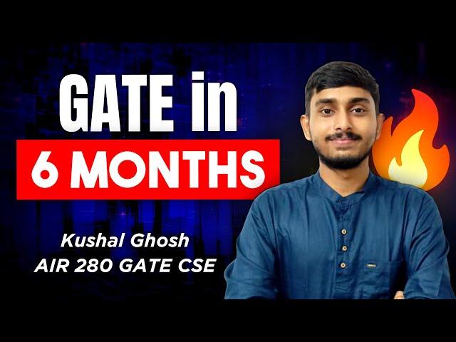 GATE CSE 2024 Topper shares Preparation Strategy | Kushal Ghosh | Got AIR 280 in Third Year