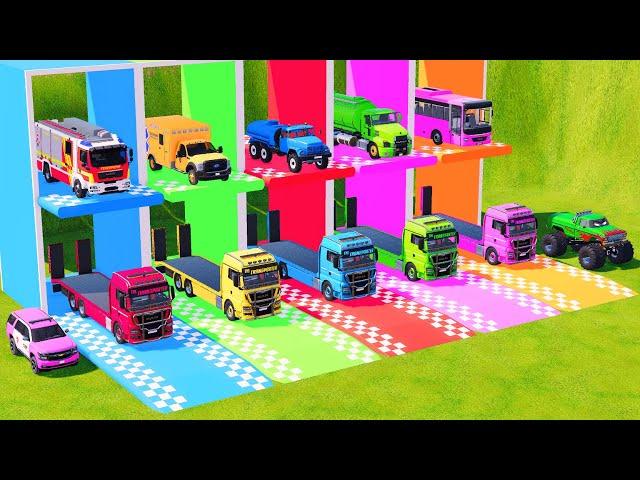 TRANSPORTING BIG TRUCKS & CARRYING FRUITS WITH LONG TRAILERS! Farming Simulator 22