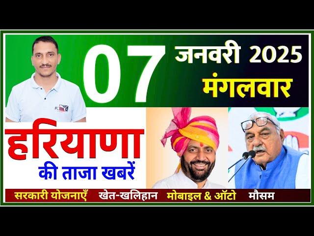 07 January 2025 Haryana News || हरियाणा की ताजा खबरें || Haryana Live News || CWB Hindi News