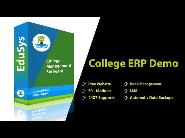 College ERP Demo - Higher Education Institute Management Software