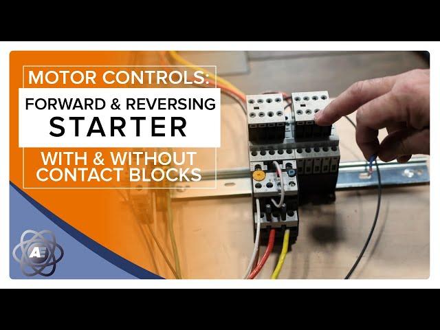 Wiring Forward and Reversing Motor Starters with Superimposed Schematics