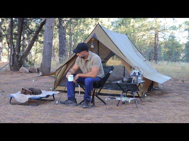 Solo Camping In Forest, Beef Tteokbokki, Relaxing ASMR