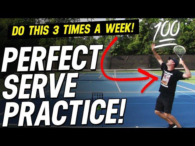 {Serve Lesson} Perfect Serve Practice 20 minute routine