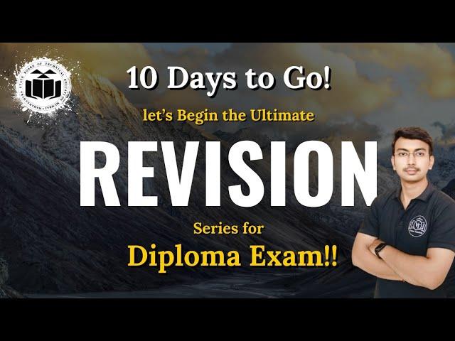 GOOD NEWS  Diploma Revision Lecture Series | Diploma IMP Questions | Vineet Tutorials | MSBTE Exam