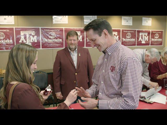 Mark Fisher '23 gets his Aggie Ring