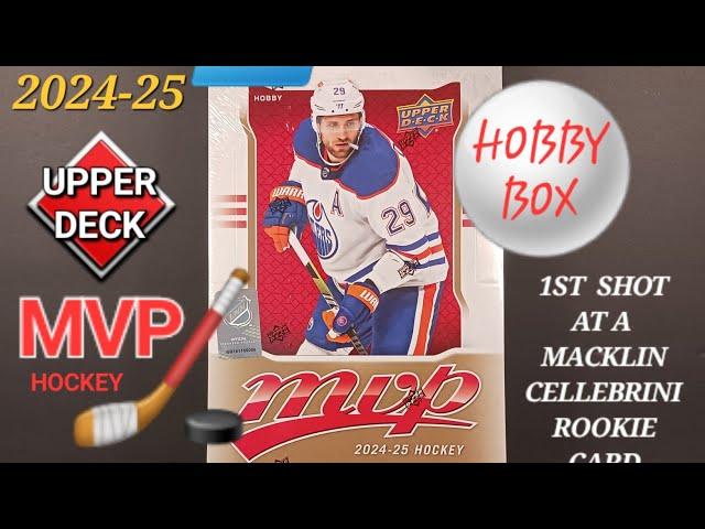 THE NEW HOCKEY SEASON IS HERE!  2024-25 UPPER DECK MVP HOBBY BOX BREAK GIVES A RC STANK IN THE OVEN