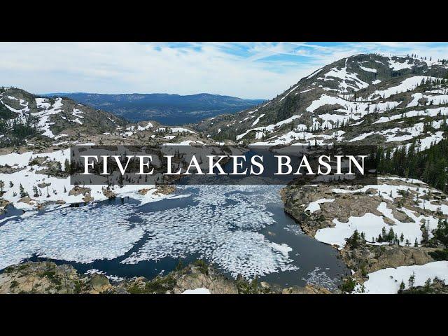 Backpacking Five Lakes Basin in Tahoe National Forest, CA