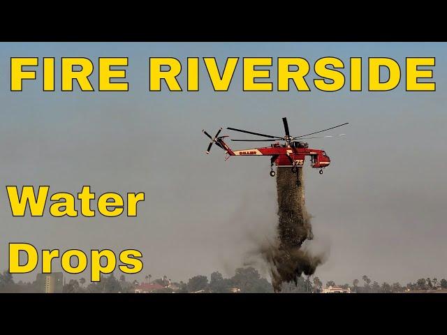 7/1 24 Hawarden Hills Fire Helicopter Water Drops California Wildfires