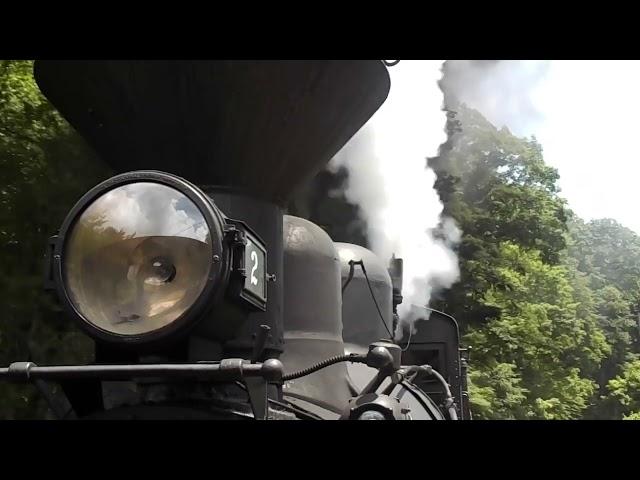 Cass Scenic Railroad Shay #2 Working Hard at Back Mountain Road