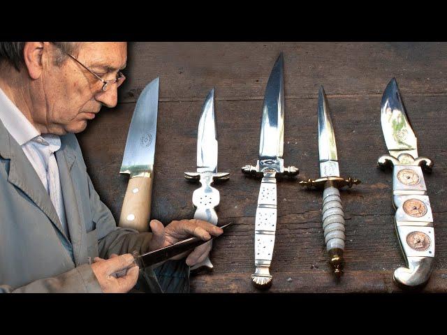 The cutler. Handmade manufacture of a knife with a handle | Lost Trades | Documentary film