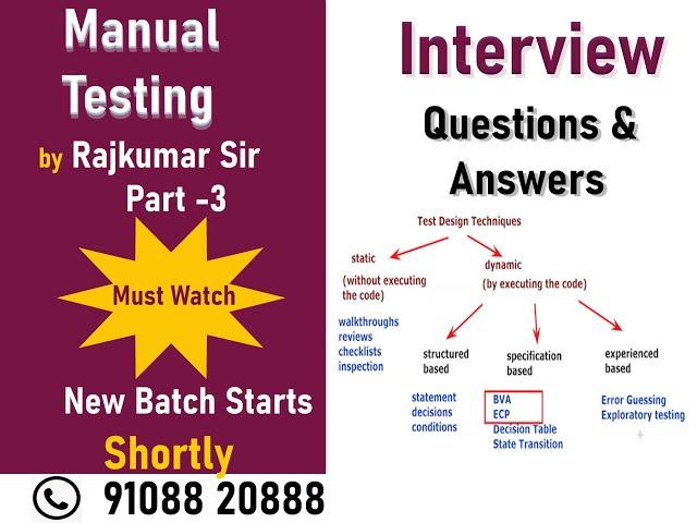 Test Design Techniques|Manual Testing Interview Questions Most Frequently Asked|FASTQA