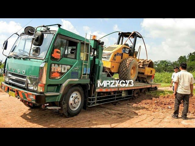 Fuso Self Loader Truck Stuck Recovery