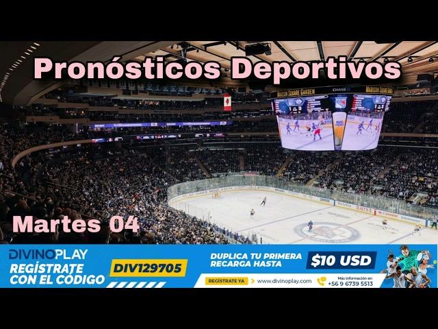 Martes 04 "Pronósticos Deportivos" #nhl #hockey #nhlpicks #pronosticosnhl #apuestas