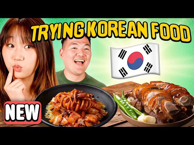 Asians vs. Caucasians: Our Favorite Korean Food! | ReactCAST