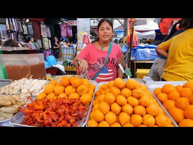 Filipino Street Food Tour - BALUT and KWEK KWEK at Quiapo Market, Manila, Philippines!