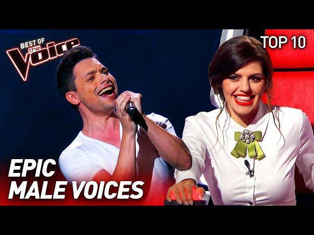 The most EPIC MALE VOICES on The Voice | Top 10