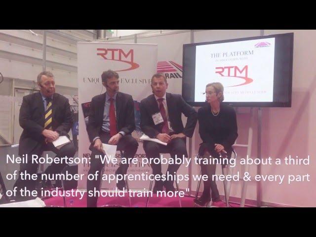 Neil Robertson speaking at InfraRail 2016